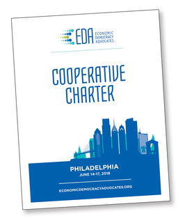 Philadelphia's city-scape adorns the cover of EDA's cooperative charter