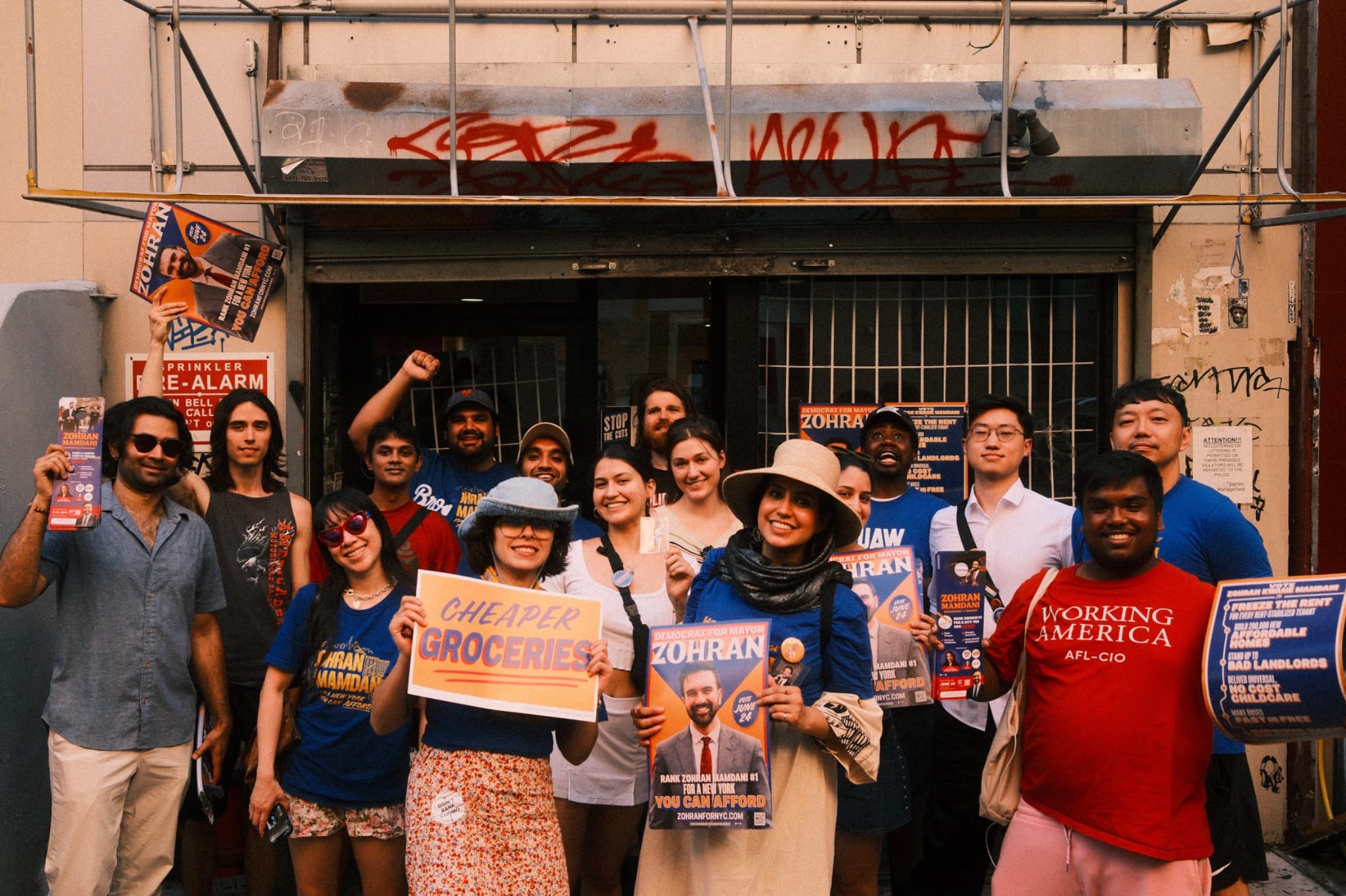 Election day canvass group on the Lower East Side. Photo: The Indypendent