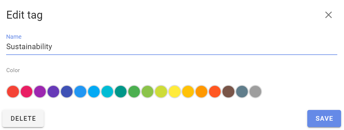 edit tag color