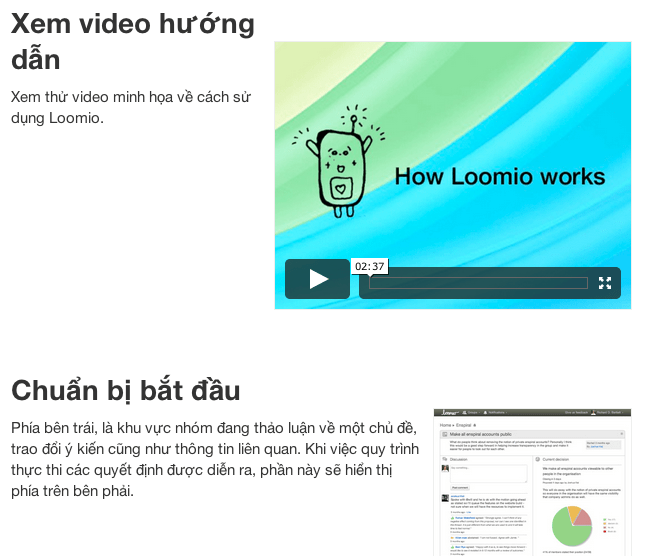 Loomio in Vietnamese