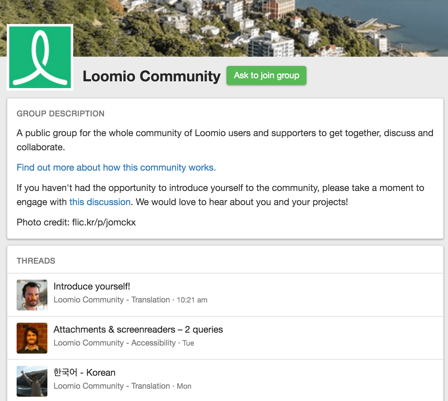 Loomio Community on angular